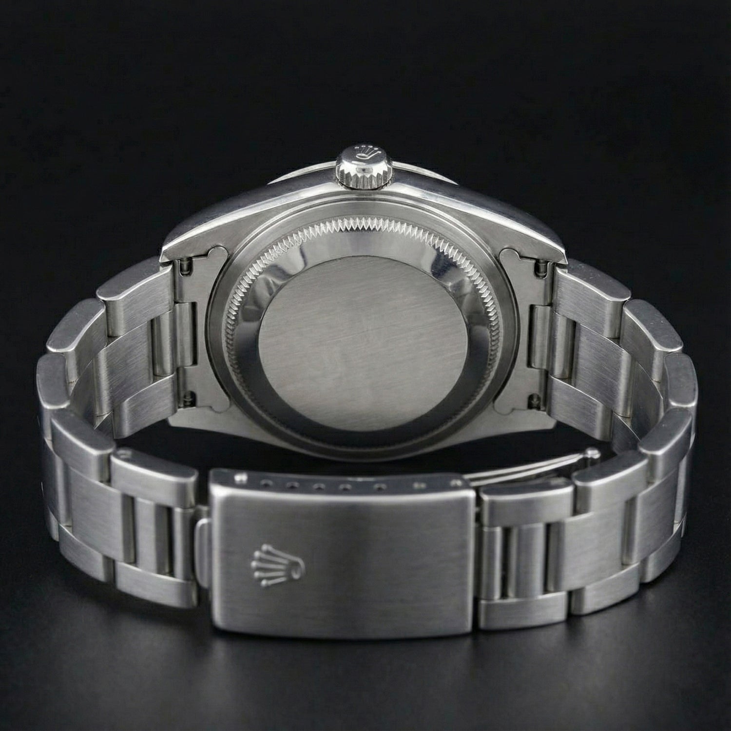 Rolex Datejust Watch Roman Dial Smooth Bezel Stainless Steel Midsize