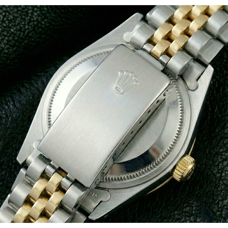 Rolex Datejust Watch Two Tone Diamond Dial Jubilee Style Ivory