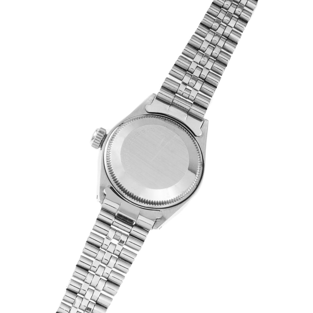 Rolex Datejust White Roman Dial Lady Watch Fluted Bezel Ss Jubilee