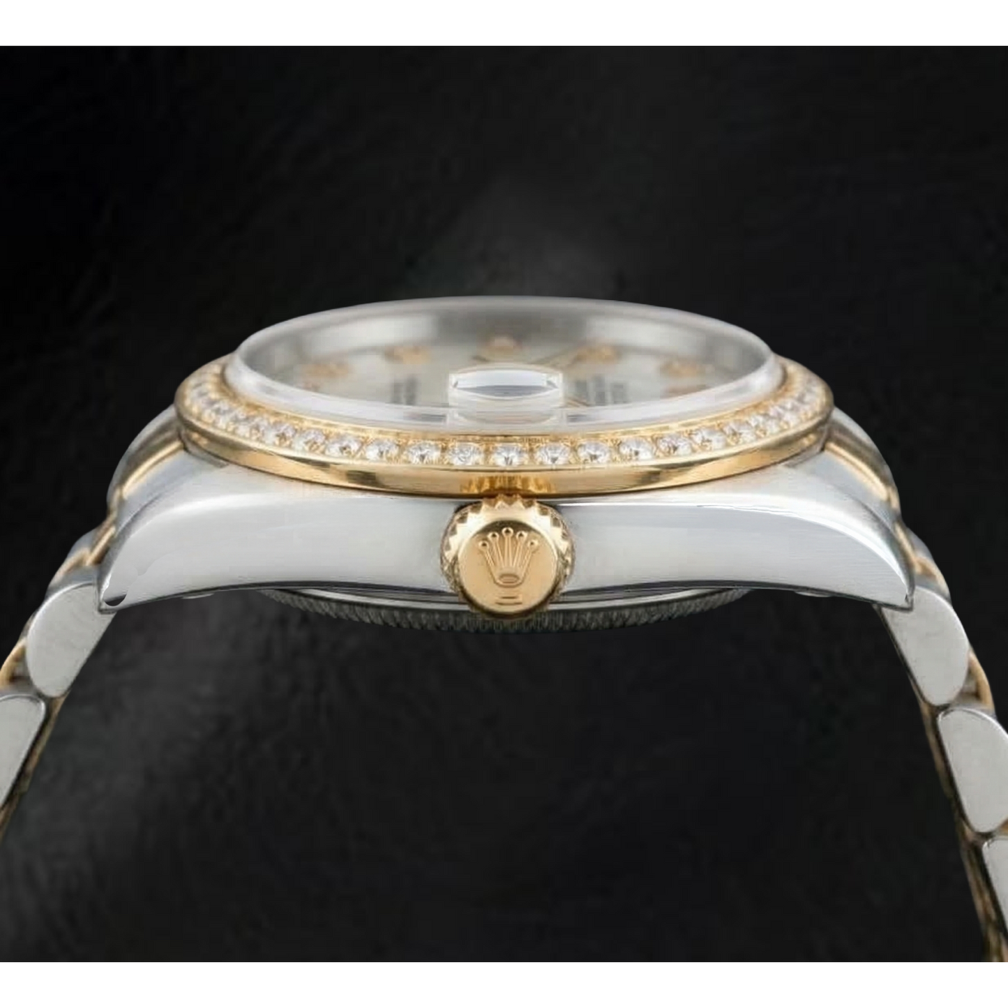 Bespoke Brilliant Diamond Rolex 0.20 ct – top view