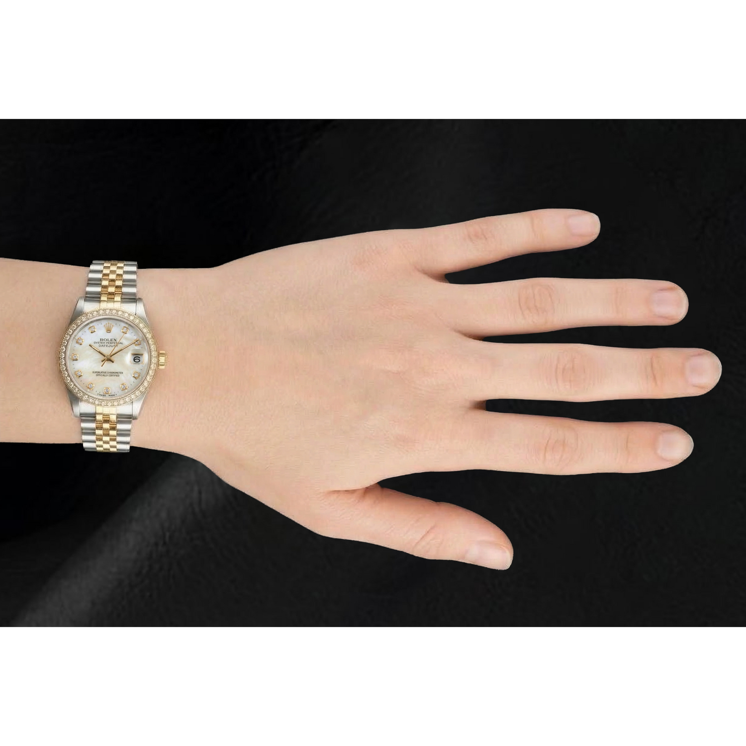 Genuine Brilliant Diamond Rolex – alternate view