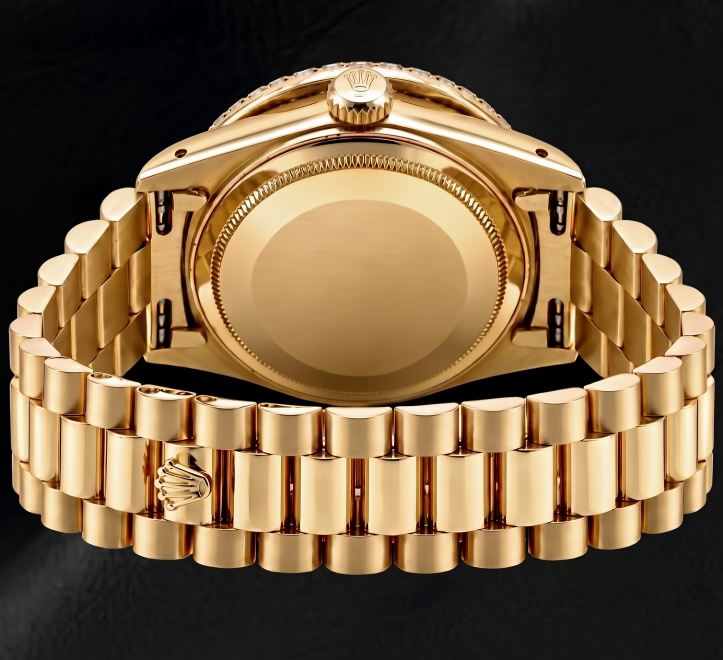 Rolex Day-Date 18038 36mm White Mother of Pearl Diamond Dial 18K Yellow Gold Watch