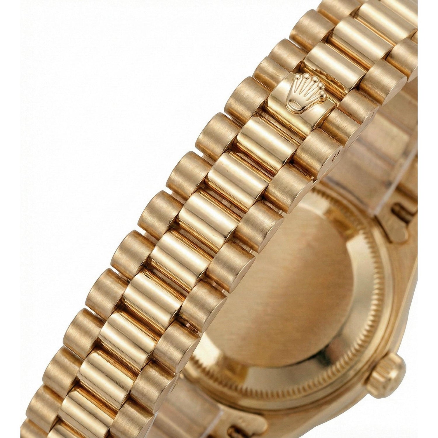 Rolex Dj Bezel Champagne Tapestry Stick Dial Watch President Style