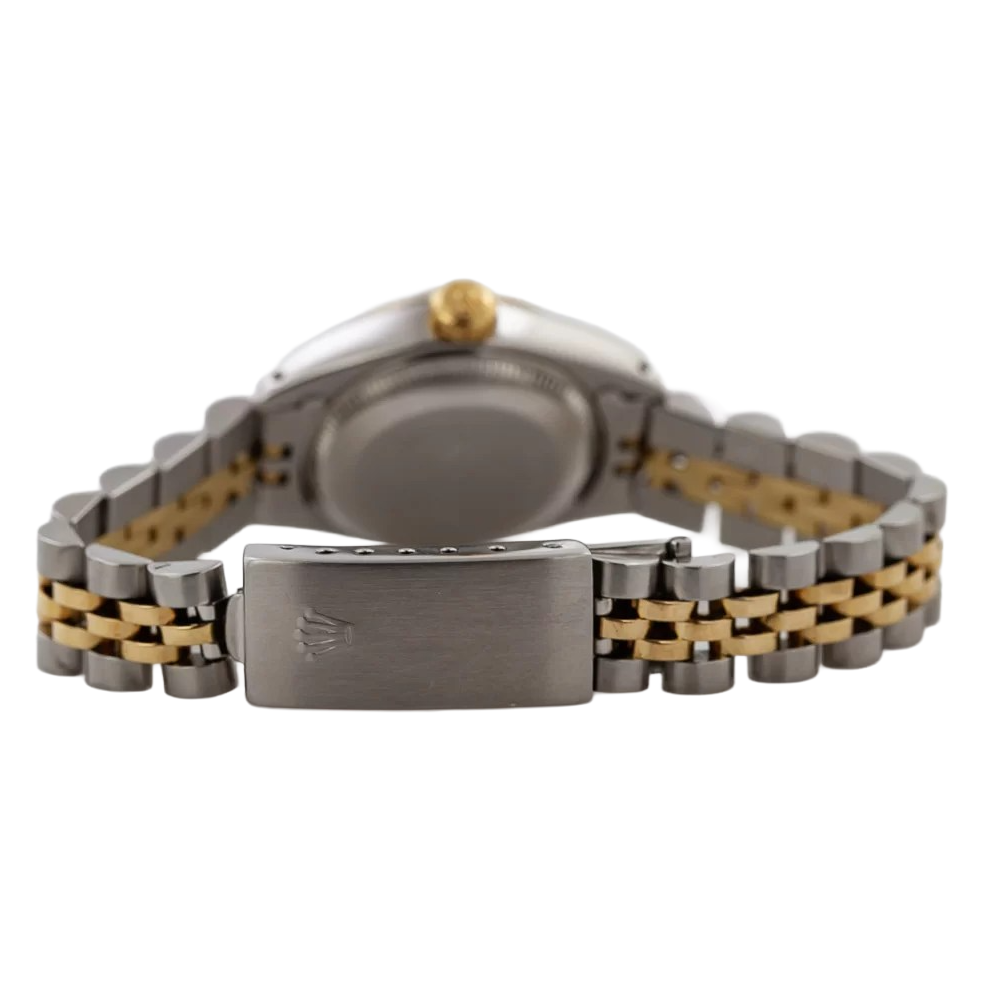 Rolex Dj Roman Dial Fluted Bezel  Watch Ss & Gold Jubilee Bracelet