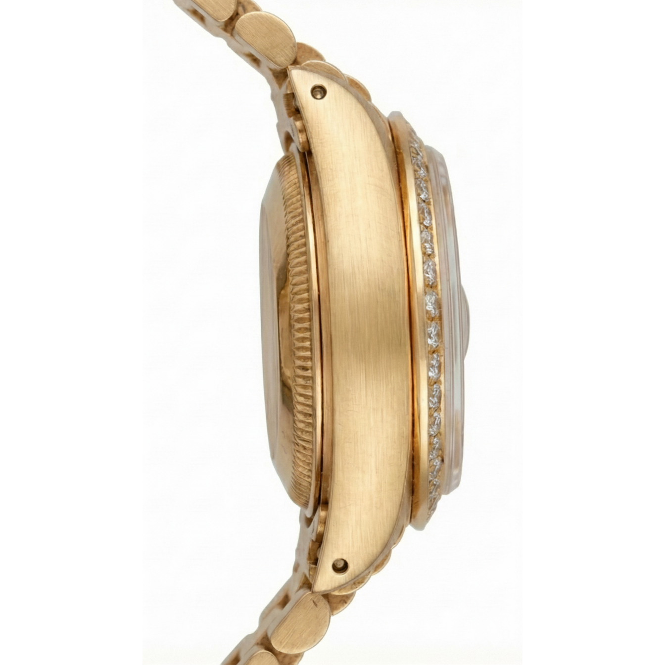 Rolex Dj Stick Dial Presidential Style Ladies Watch Diamond Bezel