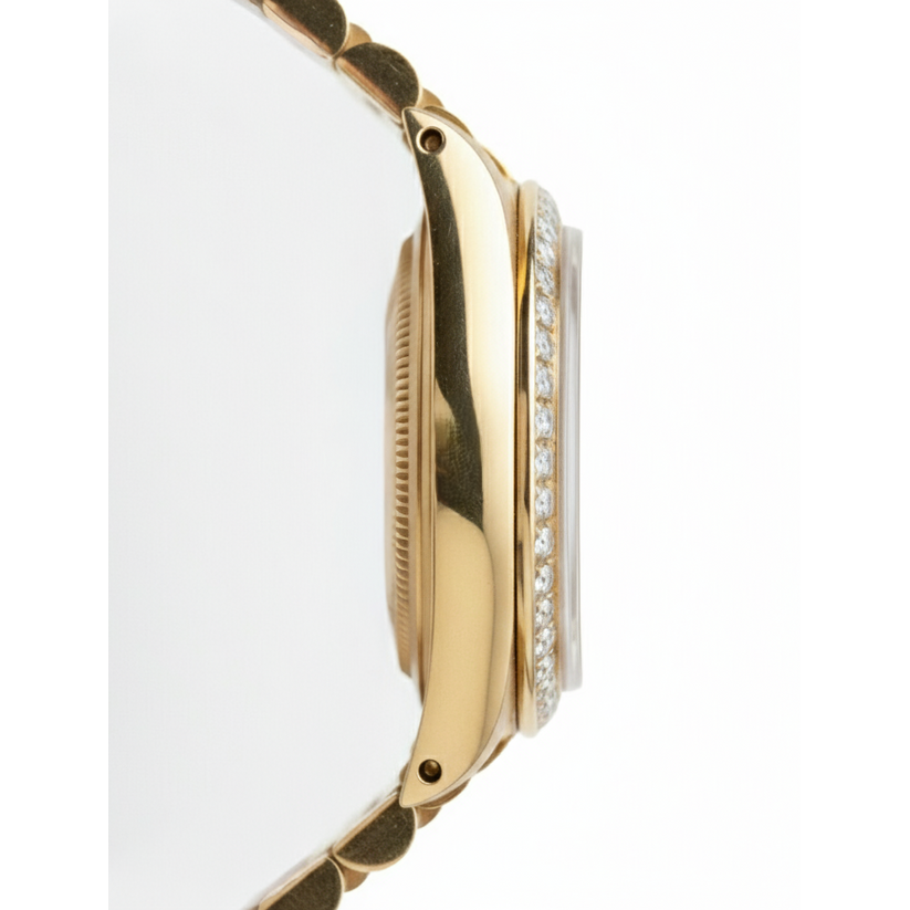 Rolex Dj Watch President Style Bracelet Gray Roman Dial Yg Women