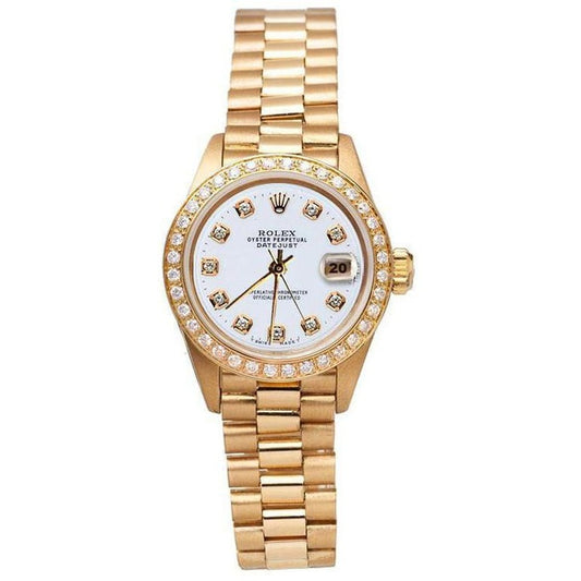 Watch Presidential Style Gold Bezel