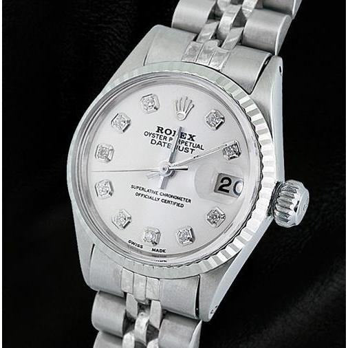 Rolex Dj Watch White Diamond