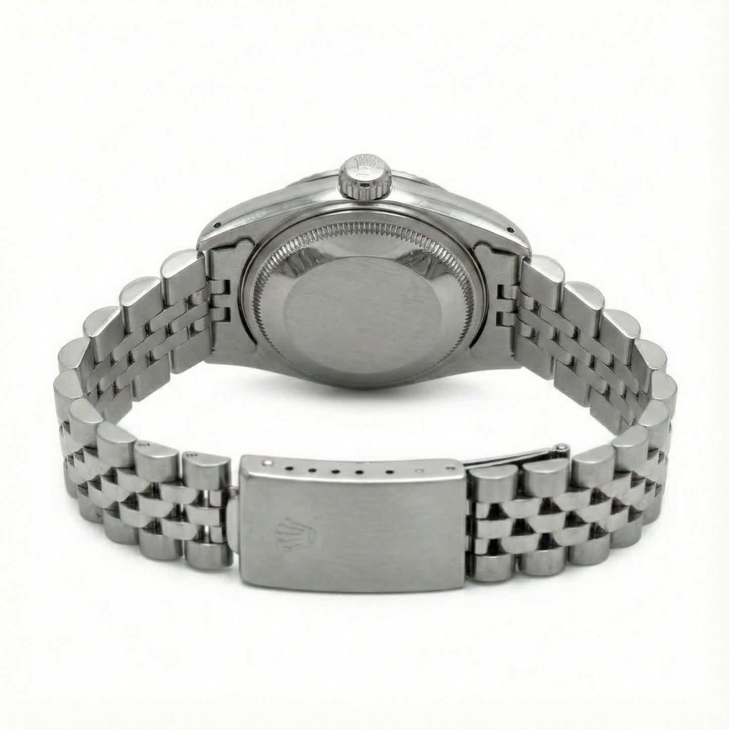 Rolex Dj White Mop Roman Dial Diamond Bezel Ss Jubilee Bracelet QUICK SET