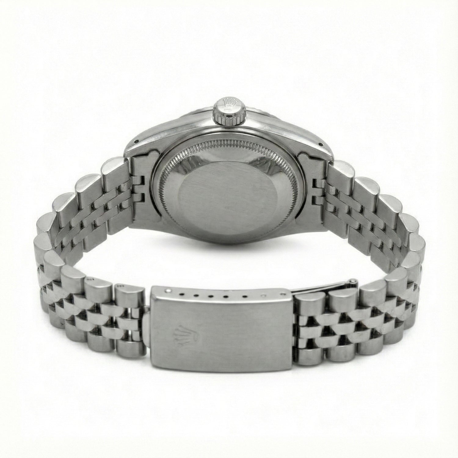 Rolex Dj White Mop Roman Dial Diamond Bezel Ss Jubilee Bracelet QUICK SET