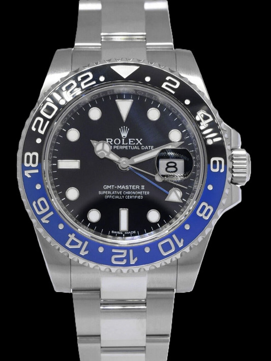 Rolex GMT-Master II 116710BLNR 40MM Batman Black Dial Stainless Steel Watch