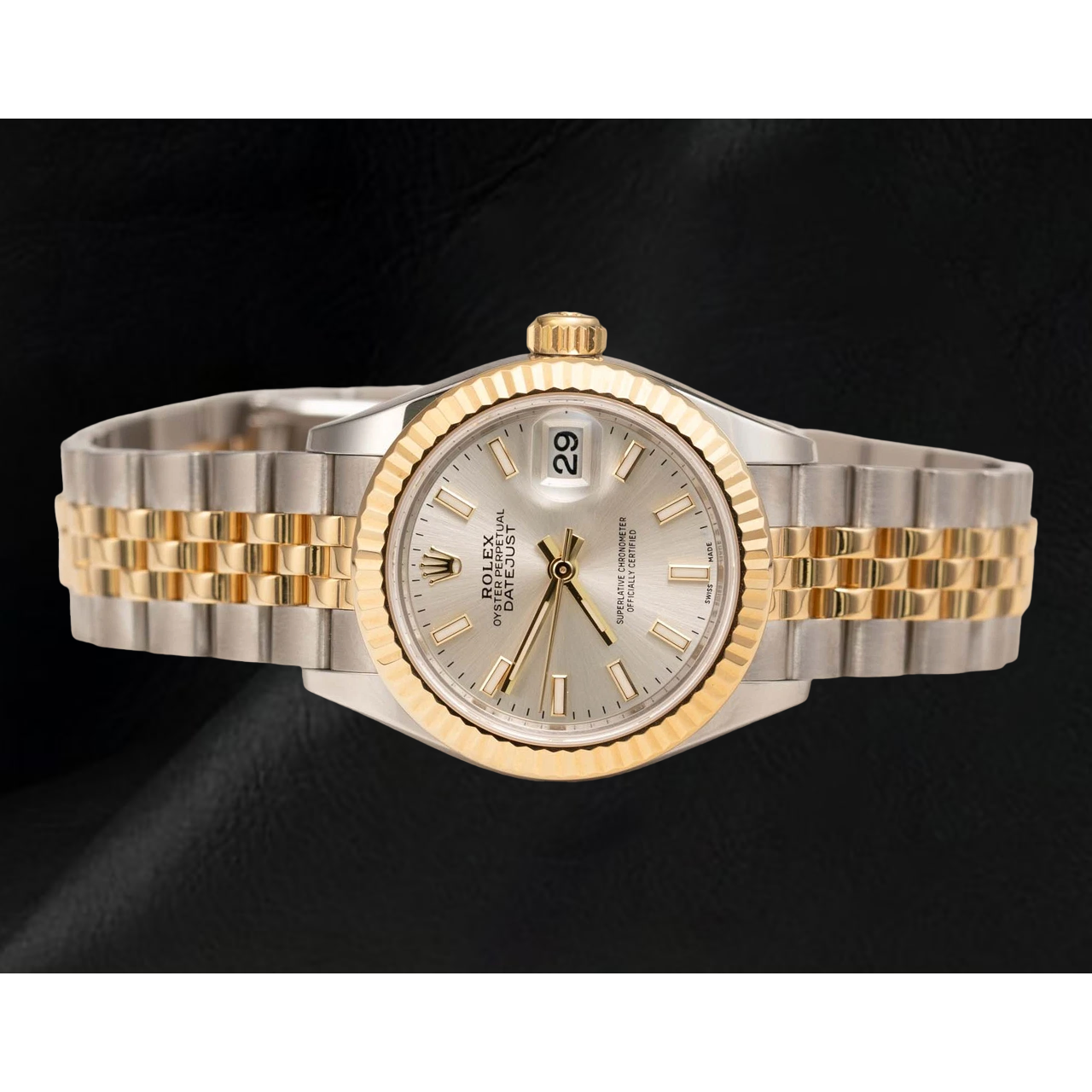 Rolex Ladies Datejust 279173 Fluted Bezel Two Tone Jubilee 28 mm Watch