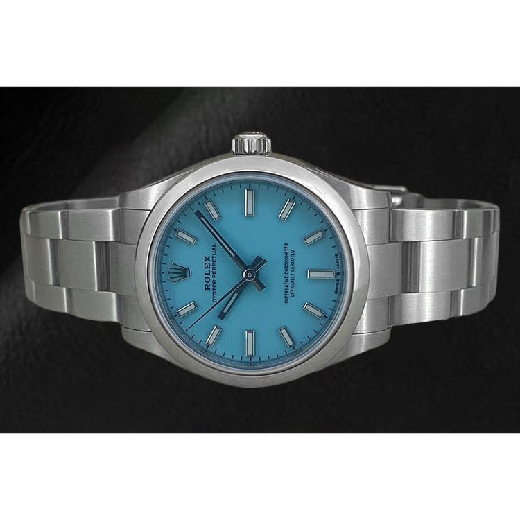 Rolex Ladies Oyster Perpetual 31mm Luminous Dial Steel Watch