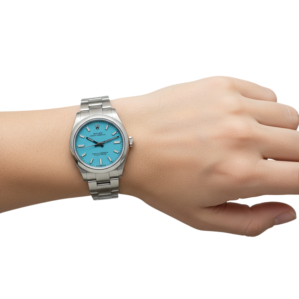 Rolex Ladies Oyster Perpetual 31mm Luminous Dial Steel Watch