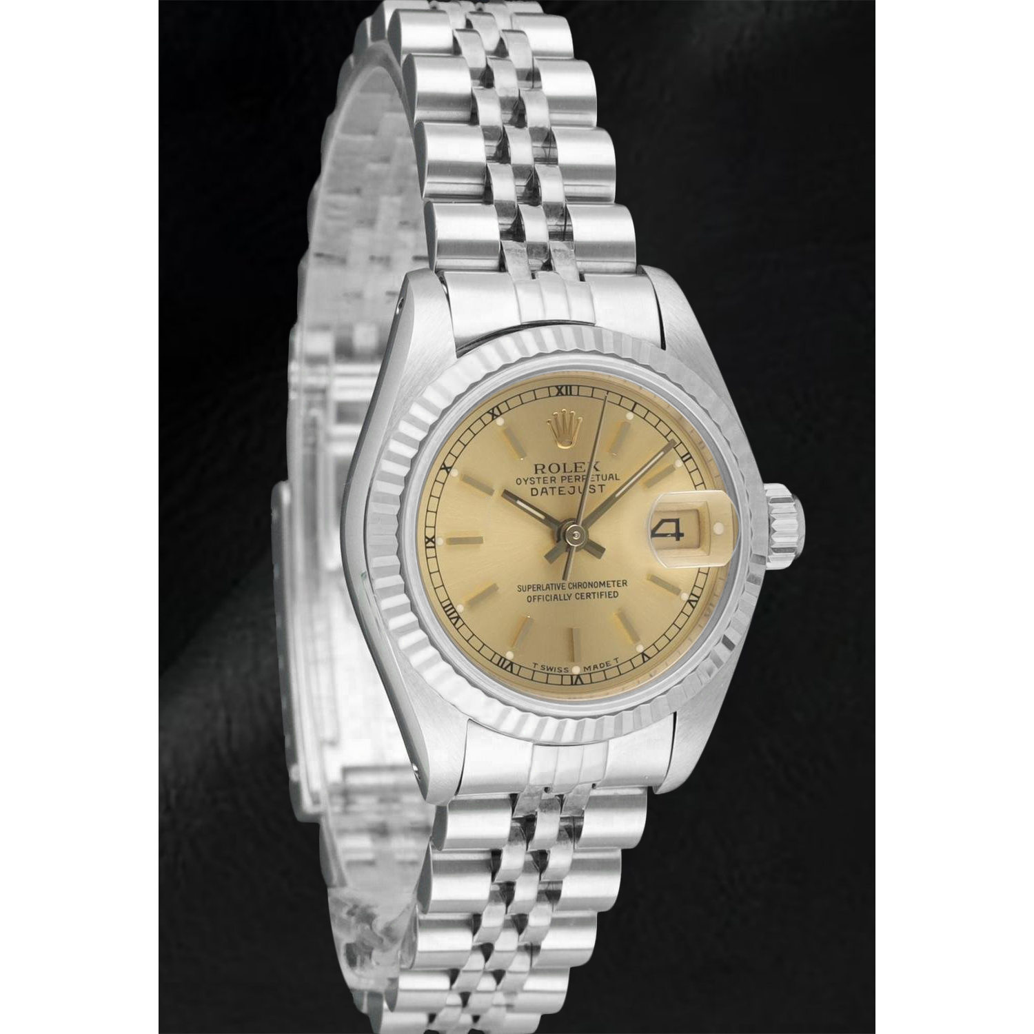 Earth-Mined Gemstone Rolex – front view