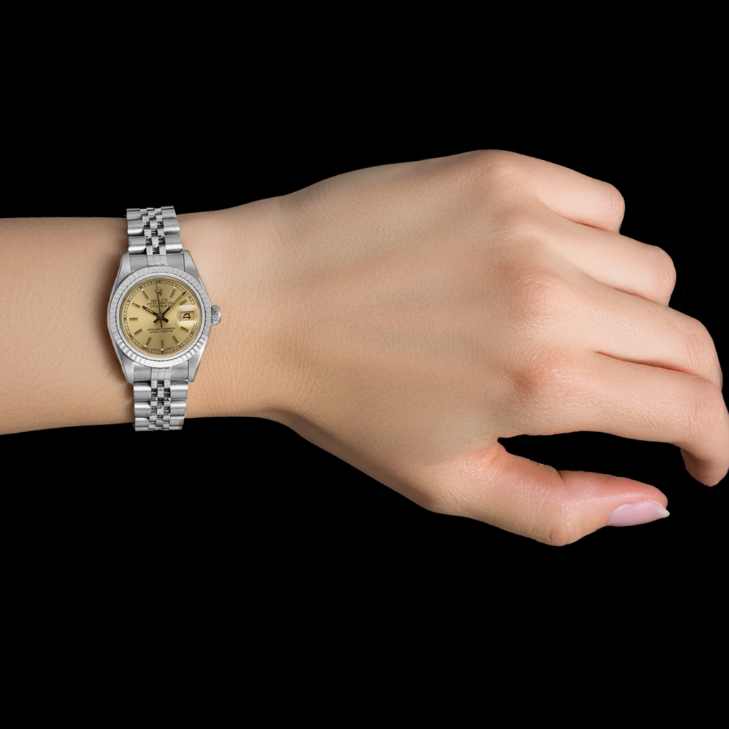 Handcrafted Gemstone Rolex ct – top view