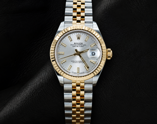 Rolex Lady Datejust 28mm 279173 Silver Luminous Index Dial Two Tone Watch
