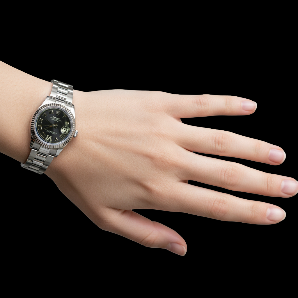 Rolex Lady Datejust 31mm Purple Diamond Dial Stainless Steel Watch P4