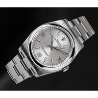 Rolex Oyster Perpetual 36mm Silver Dial OysterSteel Watch 116000