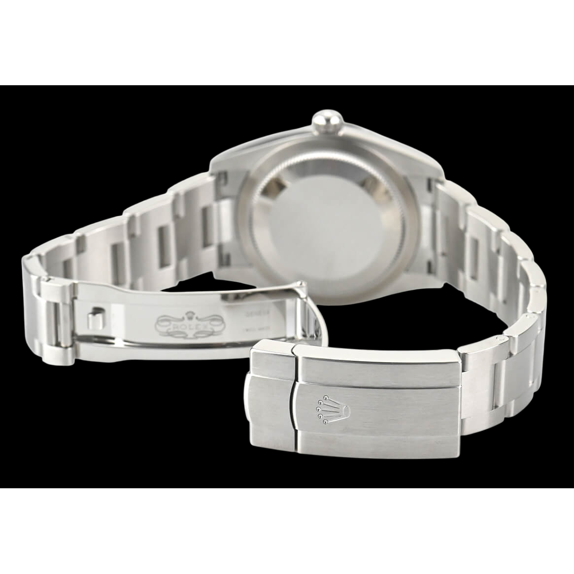 Rolex Oyster Perpetual 31mm Salmon Luminous Dial Ladies Steel Watch