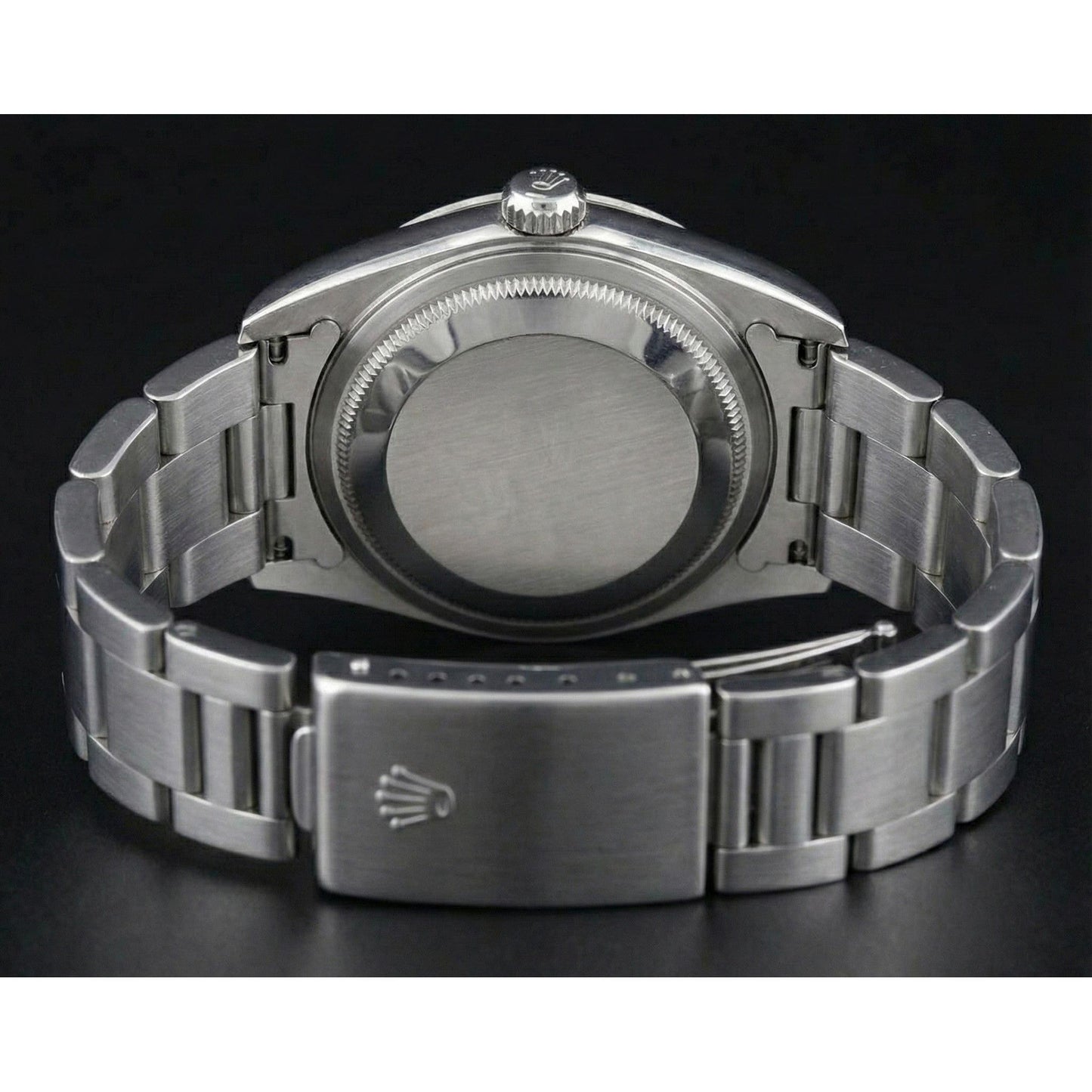 Rolex Oyster Perpetual Iced Bezel Stainless Steel Ladies Watch