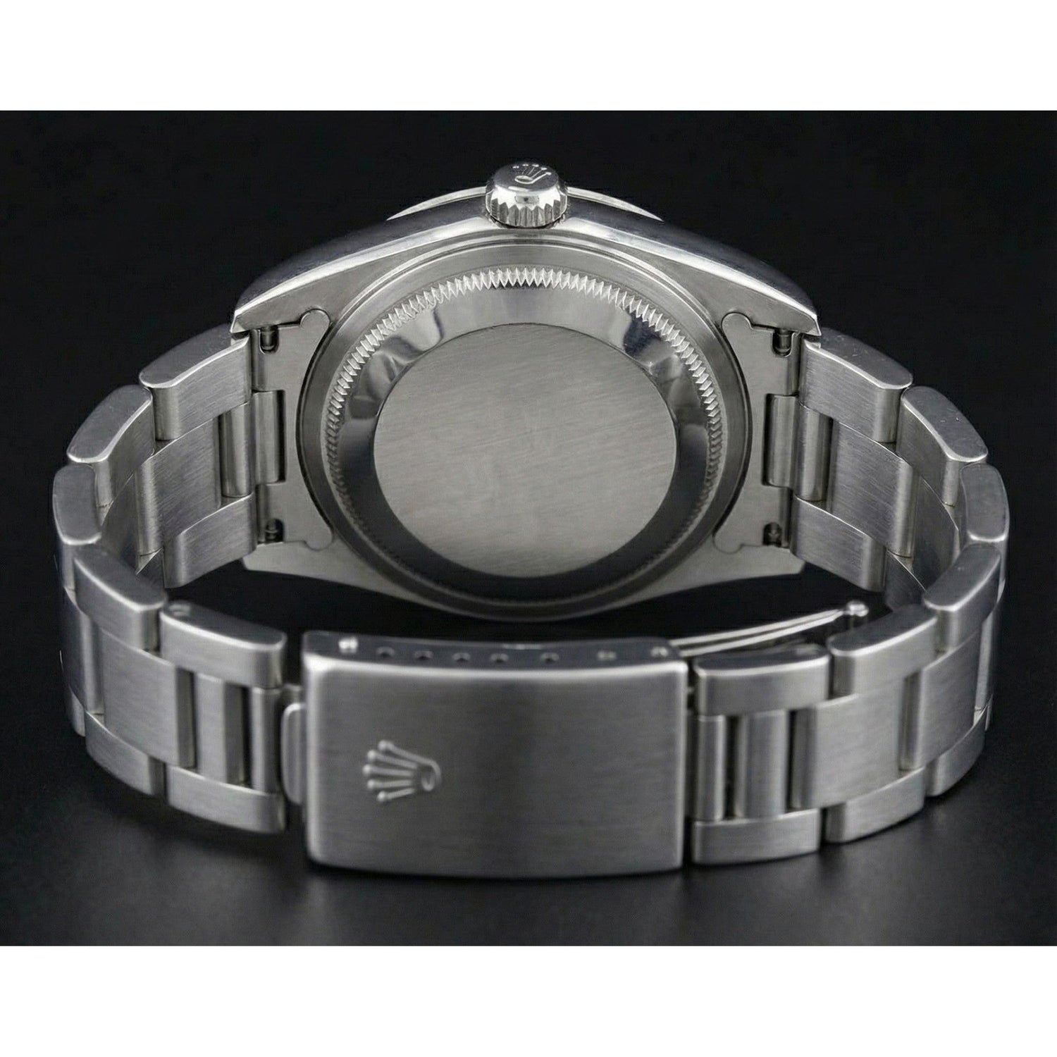 Rolex Oyster Perpetual Iced Bezel Stainless Steel Ladies Watch