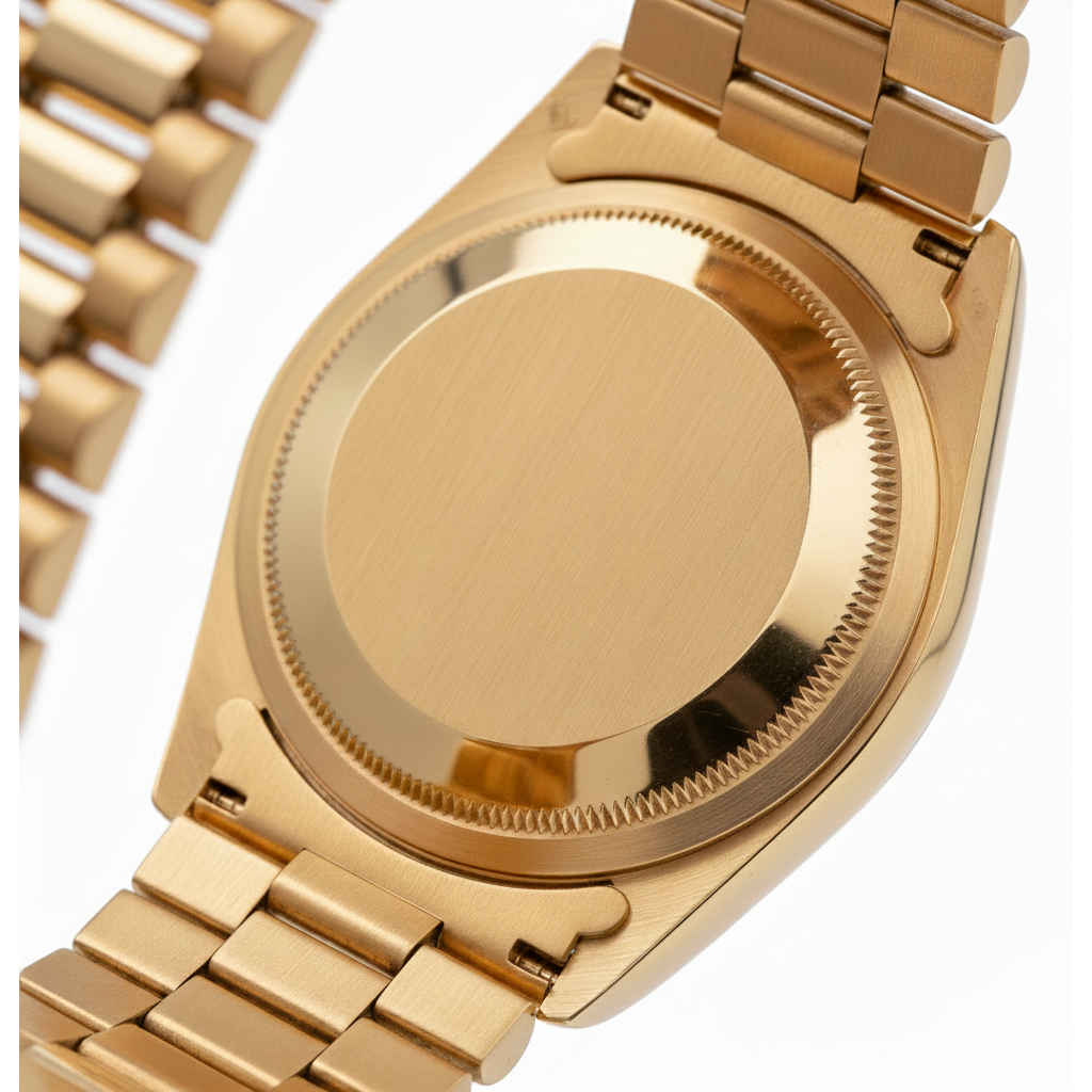 Rolex President Style Watch Blue Diamond Dial Bezel Datejust Yg