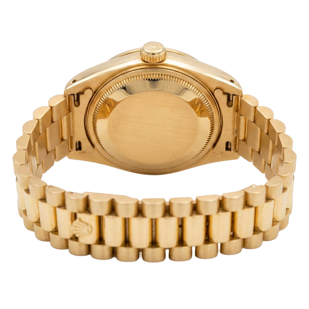 Rolex Presidential Style Ladies Watch White Diamond Dial Bezel