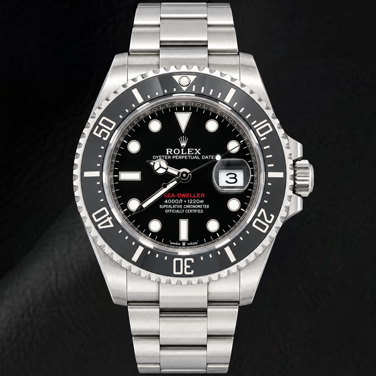 Rolex Sea-Dweller 126600 43mm Black Luminous Dial Stainless Steel Watch