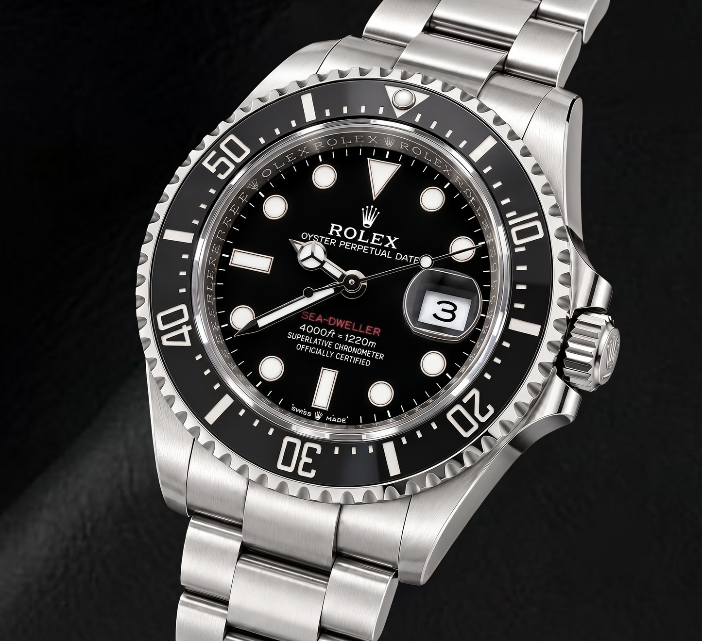 Rolex Sea-Dweller 126600 43mm Black Luminous Dial Stainless Steel Watch
