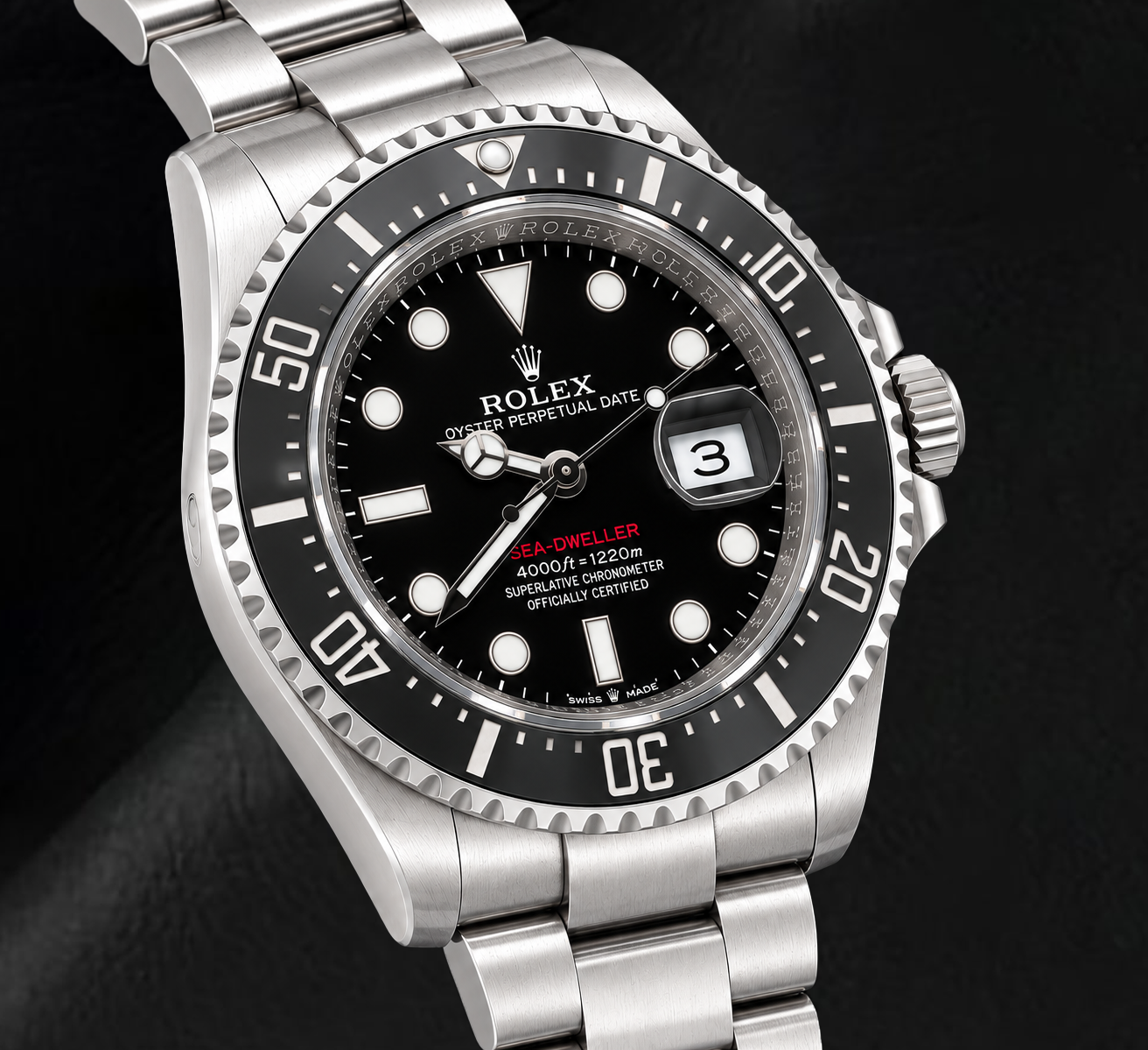 Rolex Sea-Dweller 126600 43mm Black Luminous Dial Stainless Steel Watch