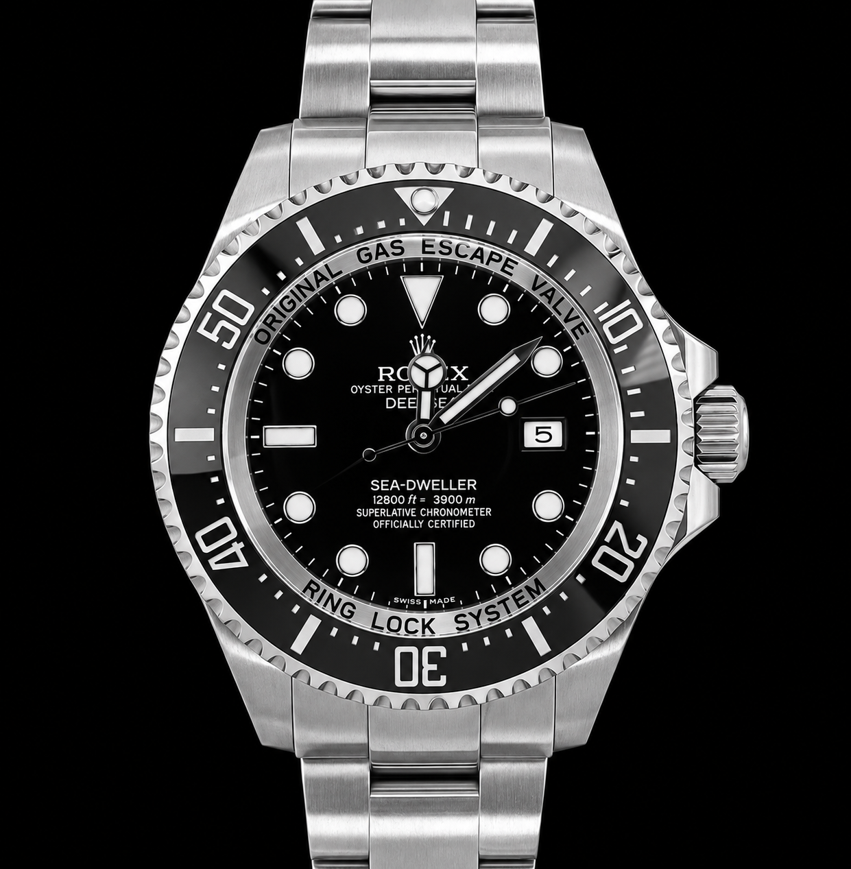 Rolex Sea-Dweller Deepsea 44mm 116660 Black Dial Stainless Steel Watch