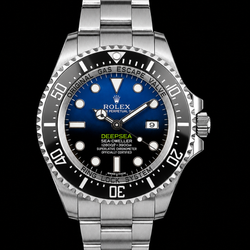 Rolex Sea-Dweller Deepsea 44mm 116660 James Cameron Blue Gradient Dial Stainless Steel Oyster Bracelet Watch