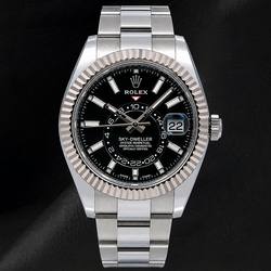Rolex Sky Dweller 326934 Black Dial 42mm Stainless Steel Oyster Bracelet Watch