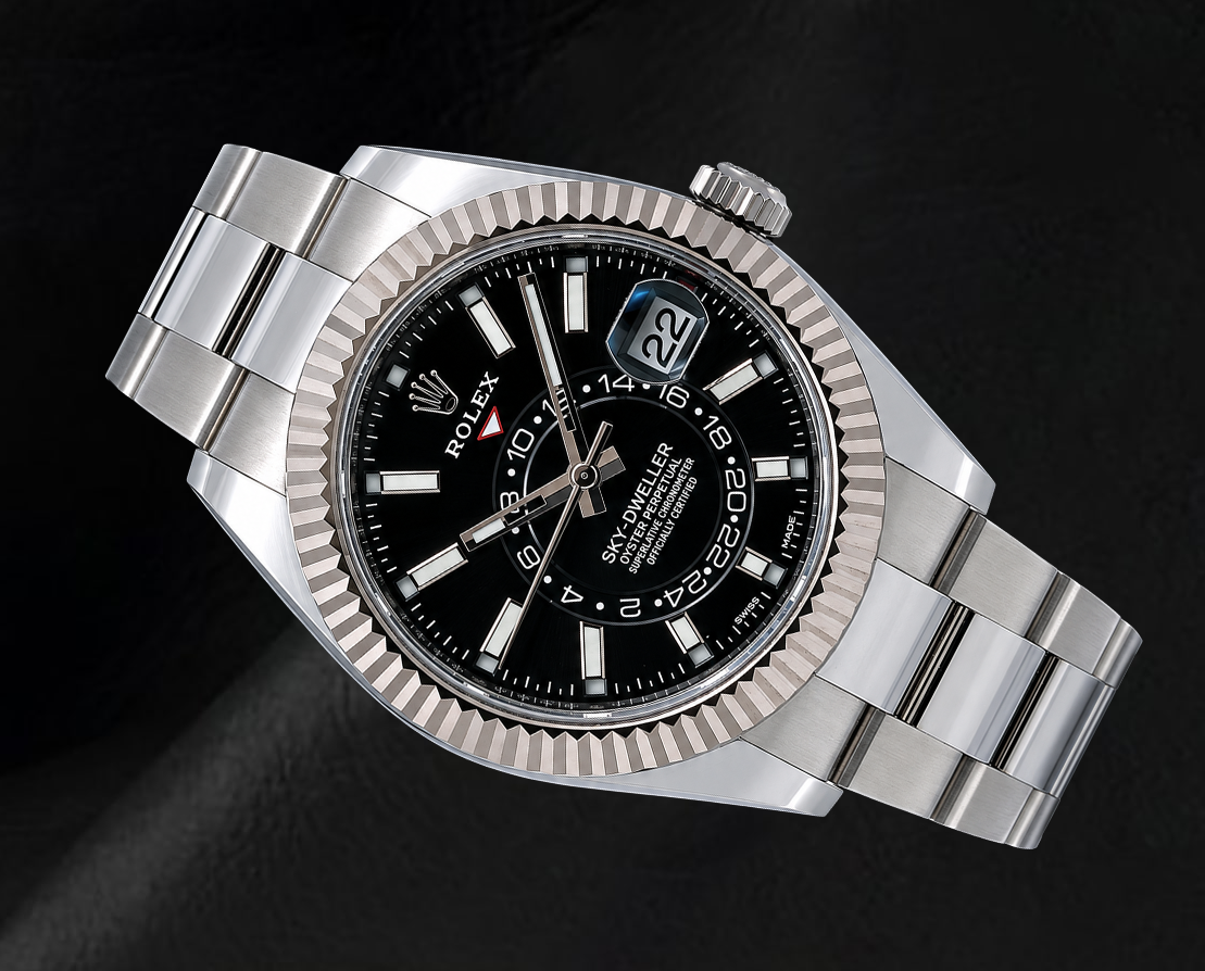 Rolex Sky Dweller 326934 Black Dial 42mm Stainless Steel Oyster Bracelet Watch