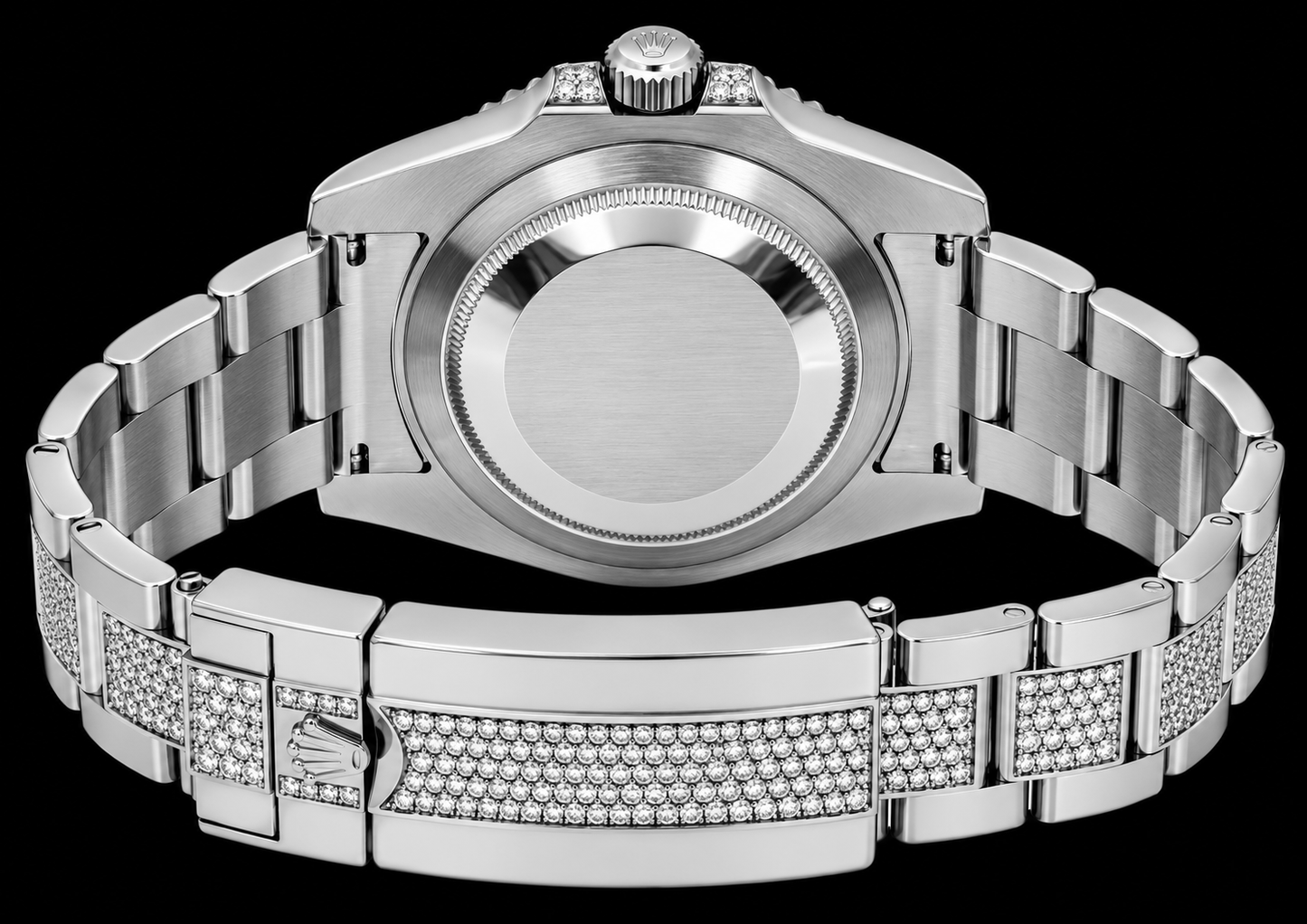 Rolex Submariner Date 116610 40mm Diamond Dial With Blue Sapphire Watch Stainless Steel Oyster Bracelet