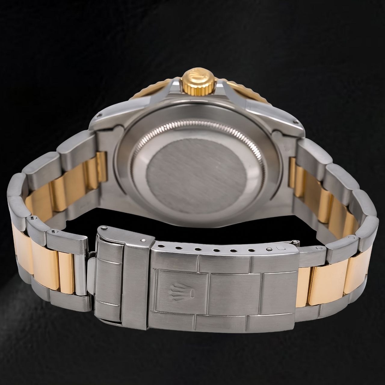 Rolex Submariner Date 16803 40mm Black Dial Two Tone Watch
