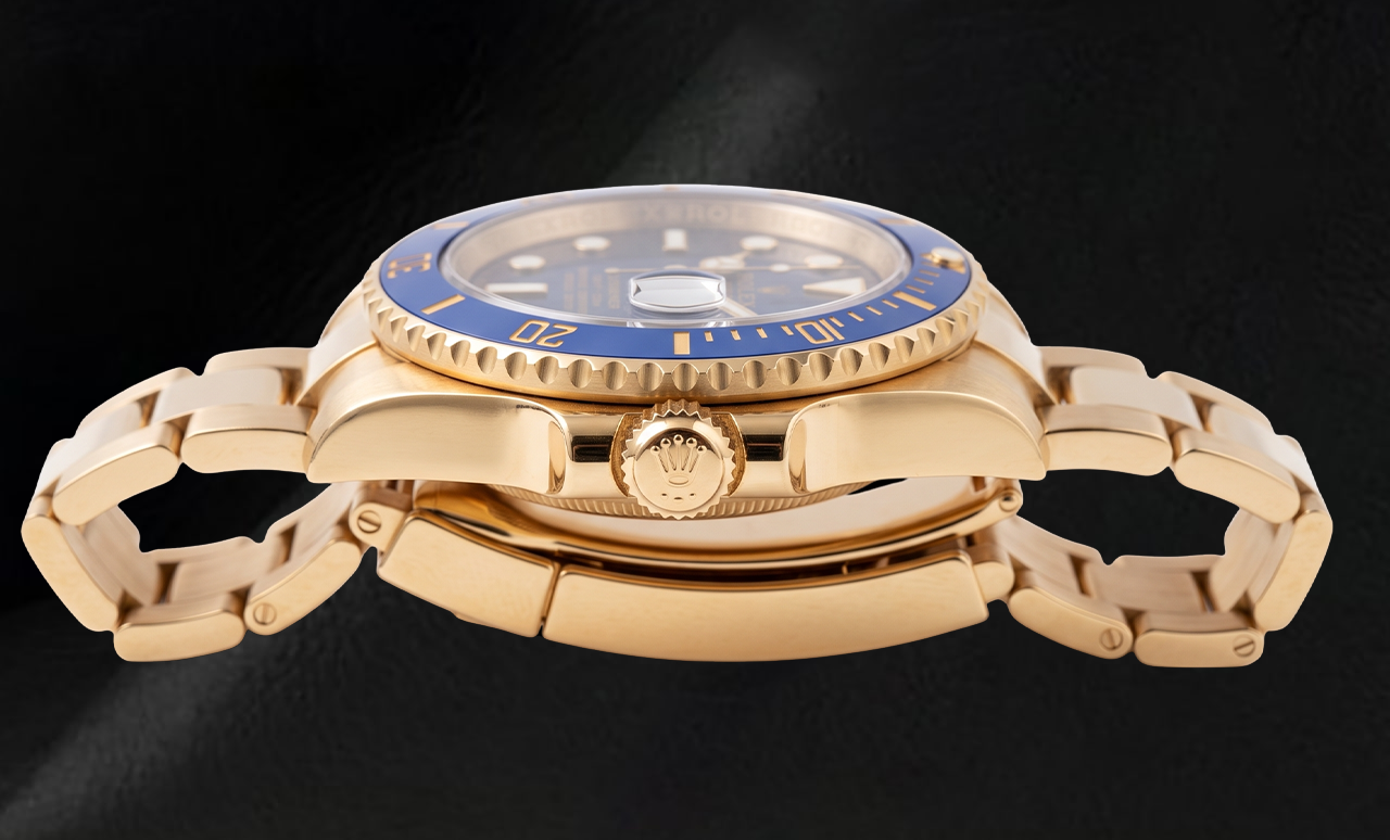 Rolex Submariner Date 40mm 116618LB Blue Dial Yellow Gold Watch