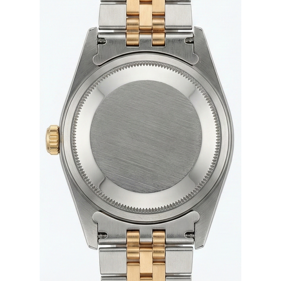 Rolex White Stick Dial Very Fine Ladies Yellow Gold Watch Jubilee