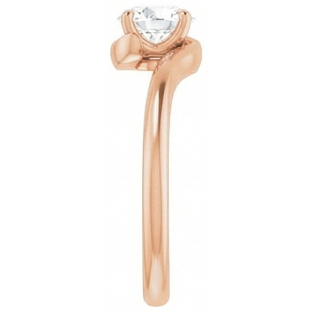 Rose Gold Round Old Mine Engagement Natural Diamond Ring 1.50 Carats