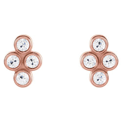 Real Diamond Earrings 0.50 ct – 14K Rose Gold