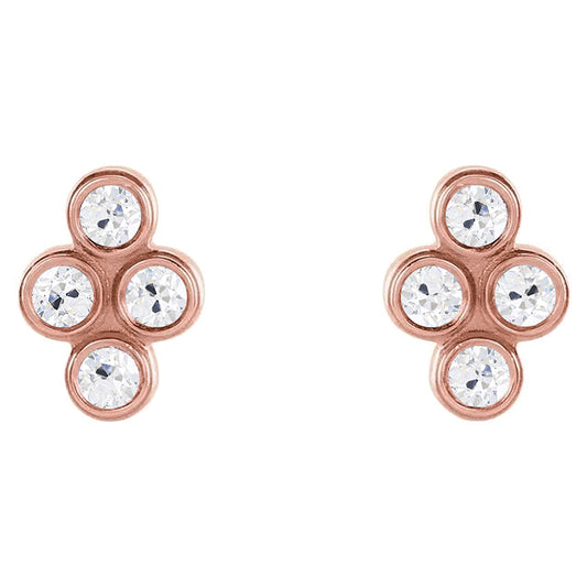 Diamond Earrings 0.50-ct 14K Rose Gold – main view
