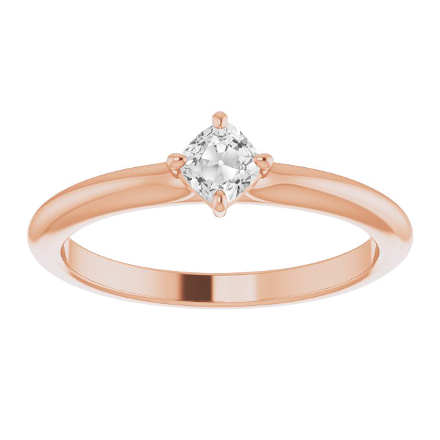 Diamond Solitaire Engagement Ring 2-ct 14K Rose Gold – main view
