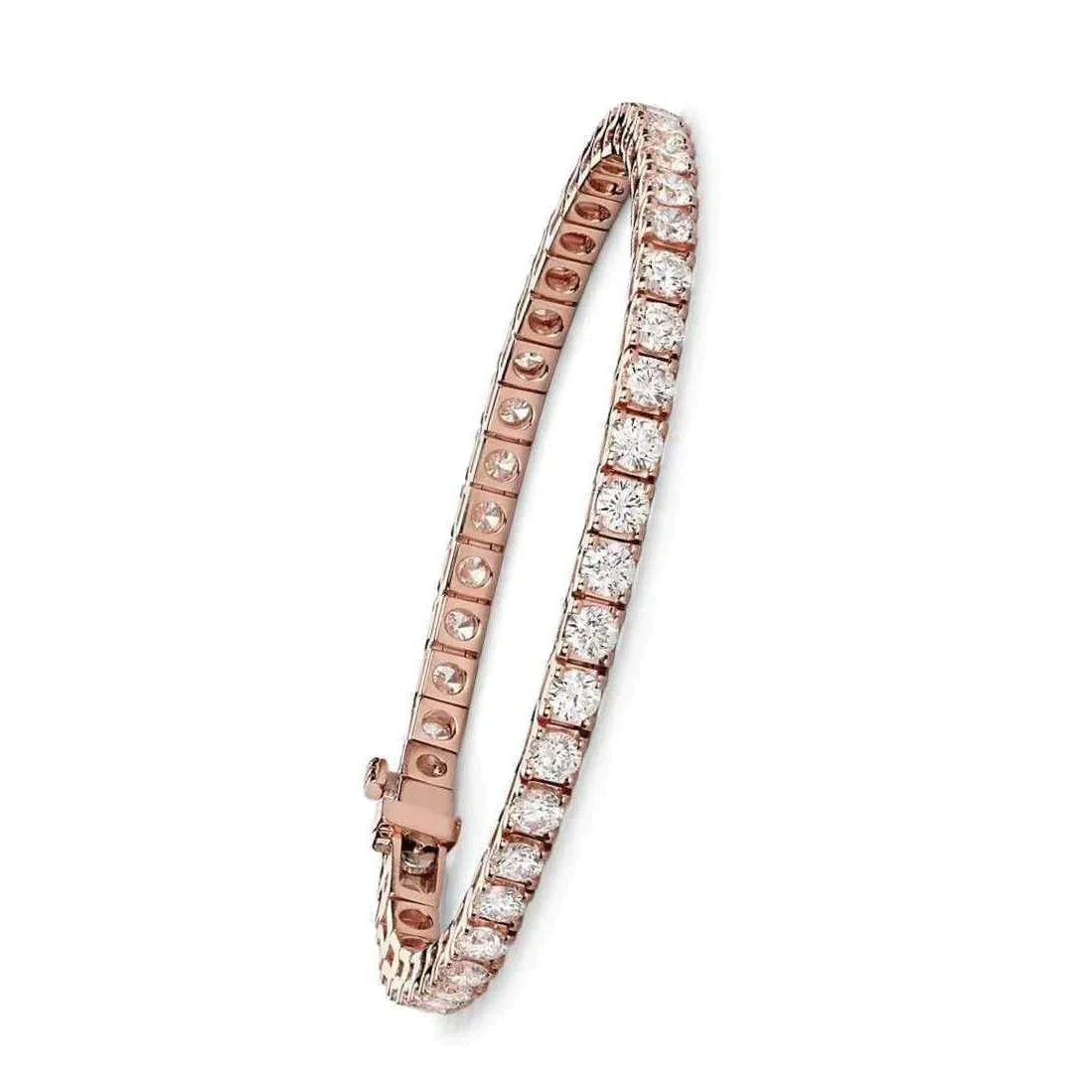 Rose Gold Genuine Diamond Bracelet For Women