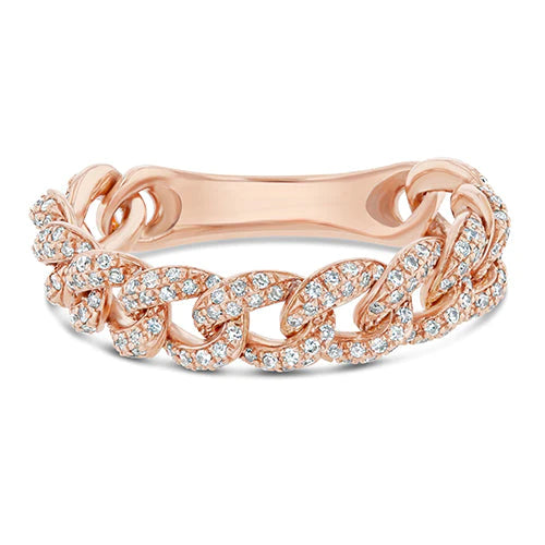 Rose Gold Real Diamond Bracelet Cuban Style