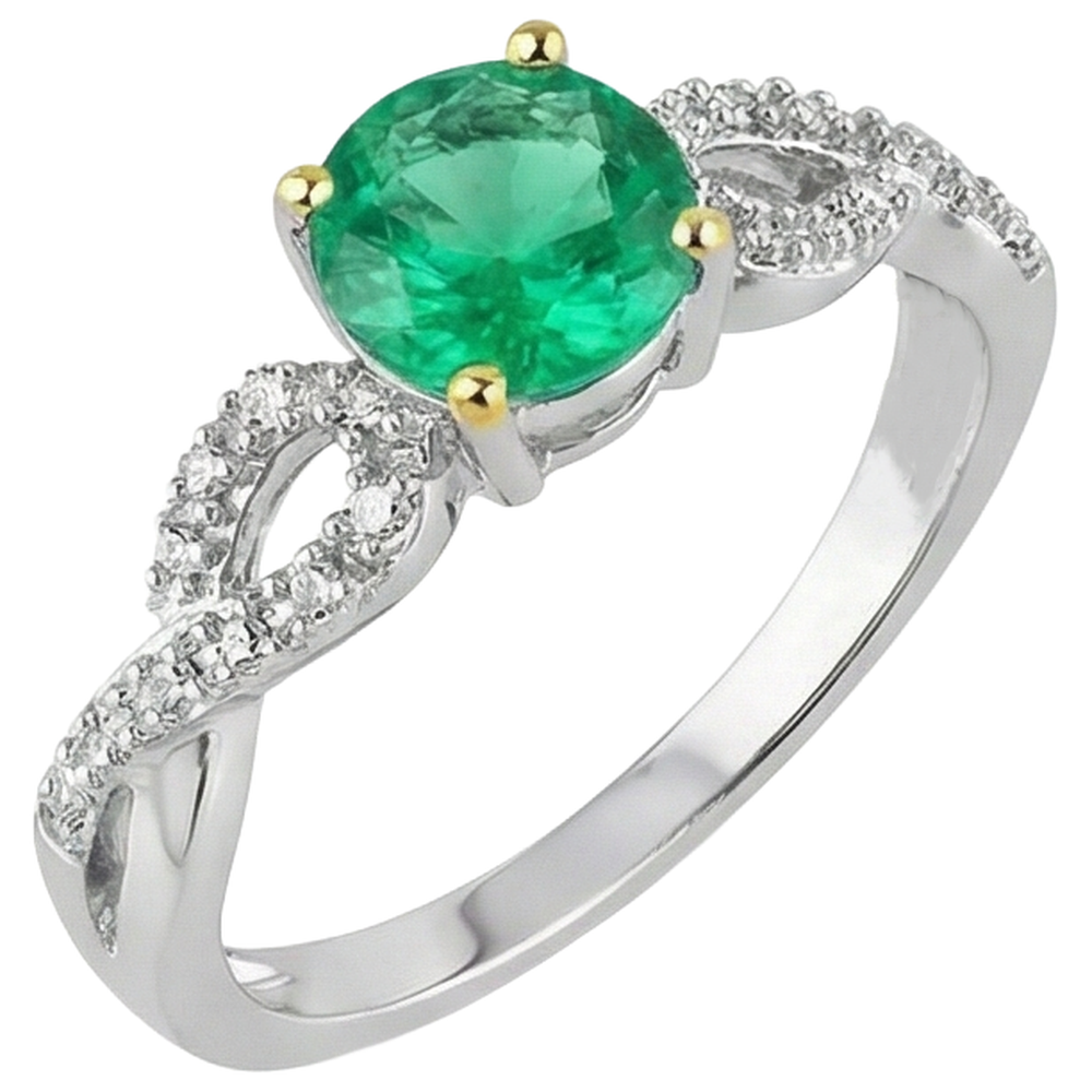 High-End Gemstone Ring 1 ct – angle view