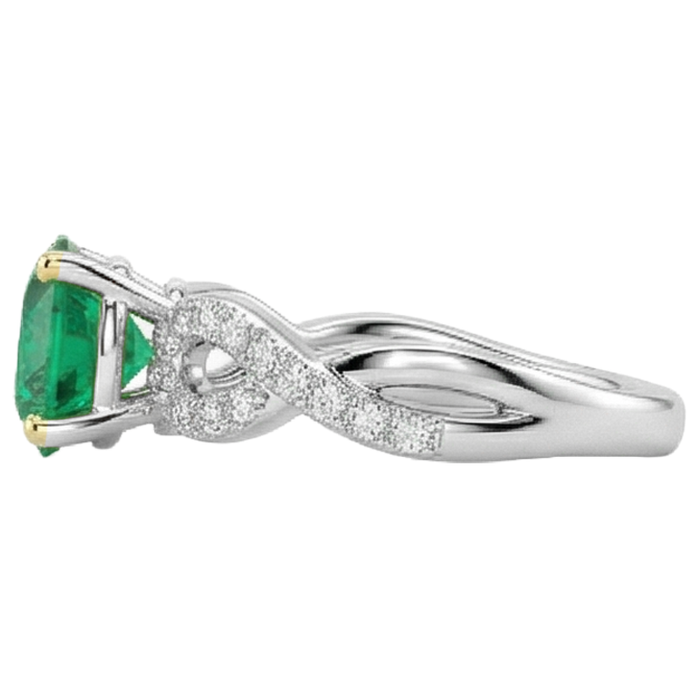 Refined Colored Stone Ring 1.50 ct – profile view