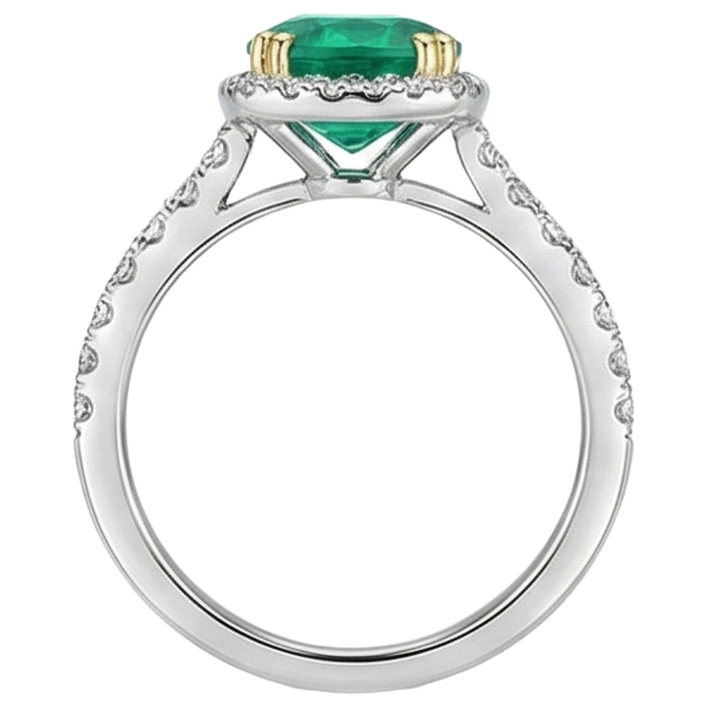 Premium Precious Stone Ring 2.50 ct – profile view