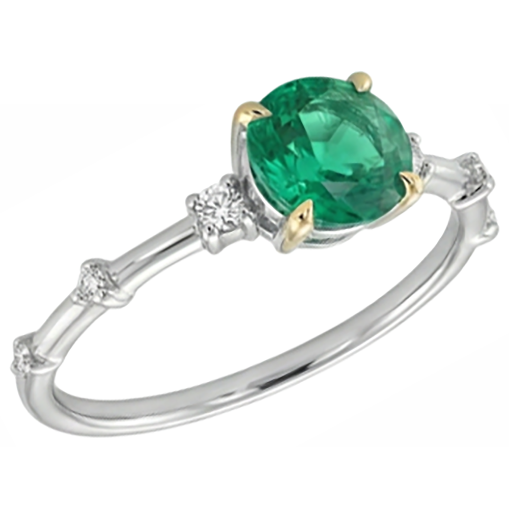 Brilliant Gemstone Ring 2 ct – side view
