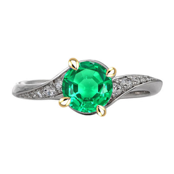 Shimmering Colored Stone Ring with Eagle Emerald – 2.50 ct